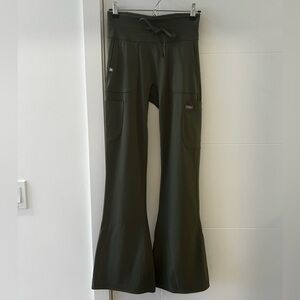 Figs Moss Seville Flared Scrub Pants